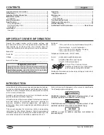 Preview for 2 page of Hatco MVW Series Installation And Operating Manual