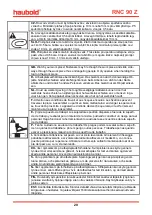 Preview for 20 page of haubold 575595 Operating Instructions Manual