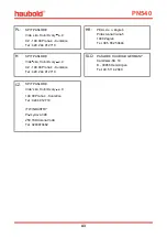 Preview for 43 page of haubold PN540 Operating Instructions Manual