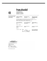 Preview for 15 page of haubold SKN50L16 Operating Instructions Manual