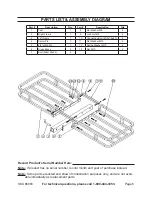 Preview for 6 page of HAUL MASTER 500 LB. CAPACITY KNOCKDOWN CARGO CARRIER Set Up And Operating Instructions Manual