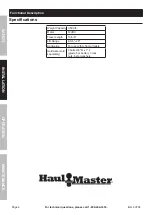 Preview for 4 page of HAUL MASTER 60708 Owner'S Manual & Safety Instructions