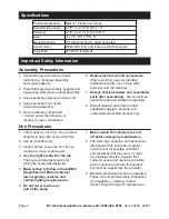 Preview for 2 page of HAUL MASTER 93226 Owner'S Manual & Safety Instructions