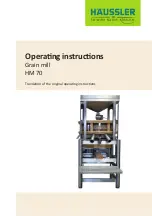 HAUSSLER HM 70 Operating Instructions Manual preview