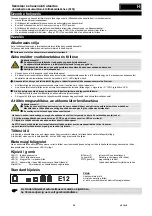 Preview for 34 page of Hawker MasterLine puls/EU Installation And Operation Manual