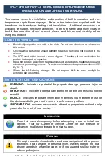 HawkEye Electronics DepthTrax 1BX Installation And Operation Manual preview