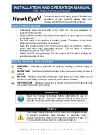 Hawkeye Mfg F33P Installation And Operation Manual preview