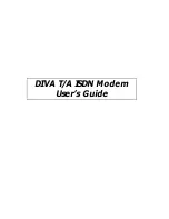 Hayes Microcomputer Products DIVA T/A ISDN User Manual preview