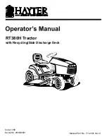 Hayter RT380H Operator'S Manual preview