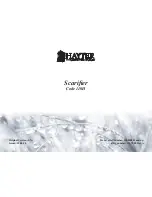 Preview for 2 page of Hayter Scarifier 110H Instruction Manual