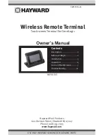 Hayward HLWIRELESS Owner'S Manual preview