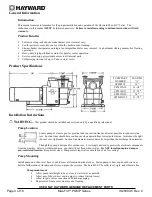 Preview for 4 page of Hayward Max-Flo SP2805X7 Owner'S Manual