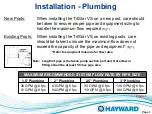 Preview for 5 page of Hayward TriStar VS SP3200VSP Technical Manual