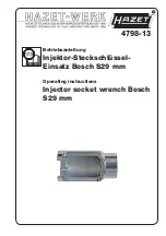 Preview for 1 page of HAZET-WERK 4798-13 Operating Instructions Manual