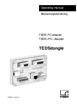 Preview for 1 page of HBM TEDSdongle Operating Manual