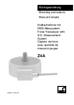 Preview for 1 page of HBM Z4A Mounting Instructions