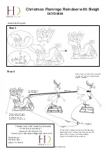 Preview for 3 page of HD Christmas Flamingo Reindeer with Sleigh Quick Manual