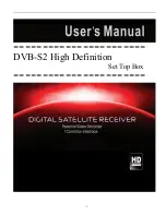 HD DVB-S2 User Manual preview