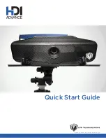 Preview for 1 page of HDI Advanced 3D Scanner Quick Start Manual