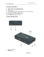 Preview for 4 page of HDTV Supply HDTVEX0101U5556 Operating Instructions Manual