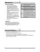 Preview for 18 page of HDX VSP0000201.HDX1 Use And Care Manual