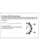 Preview for 3 page of HEAD Advantage Quick Start Manual