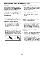 Preview for 29 page of HEALTH RIDER H200T HETL14915.0 User Manual