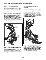 Preview for 13 page of Healthrider 8.5 Ex Crosstrainer El Elliptical User Manual