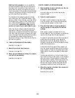 Preview for 19 page of Healthrider 8.5 Ex Crosstrainer El Elliptical User Manual