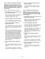 Preview for 21 page of Healthrider 8.5 Ex Crosstrainer El Elliptical User Manual