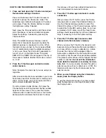 Preview for 22 page of Healthrider 8.5 Ex Crosstrainer El Elliptical User Manual