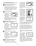 Preview for 12 page of Healthrider 9.5 Ex Crosstrainer El Elliptical User Manual