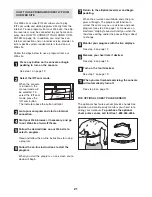 Preview for 21 page of Healthrider Aire Strider E60 Elliptical User Manual