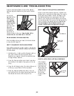 Preview for 22 page of Healthrider Aire Strider E60 Elliptical User Manual