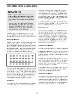 Preview for 21 page of Healthrider C860e Elliptical User Manual