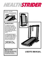 Healthrider HRTL20001 User Manual preview