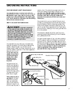 Preview for 7 page of Healthrider SoftStrider HRTL08980 User Manual