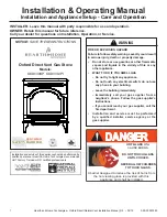 Preview for 1 page of Hearth & Home OXDV30-IPI Installation & Operating Manual