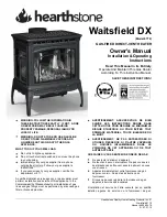 Preview for 1 page of HearthStone Waitsfield DX 8770 Owner'S Manual