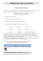 Preview for 22 page of Heartway Medical Products S19V Manual