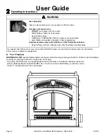 Preview for 8 page of Heat & Glo NORTHSTAR-BK Owner'S Manual