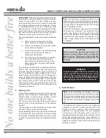 Preview for 24 page of Heat & Glo RHW-51 Installation And Operating Instructions Manual