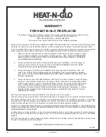 Preview for 28 page of Heat & Glo RHW-51 Installation And Operating Instructions Manual