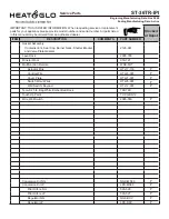 Preview for 3 page of Heat & Glo ST-36TR-IPI Parts List