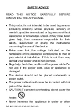 Preview for 2 page of Heat Design EHP-06O Instruction Manual