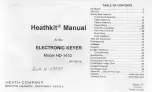 Preview for 3 page of Heath Company Heathkit HD-1410 Manual