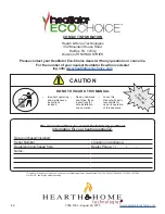 Preview for 46 page of Heatilator ECO-ADV-WS18 Owner'S Manual Installation And Operation