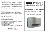 Heatstore HSCPF3000 Installation, Operation And Maintenance Instructions preview