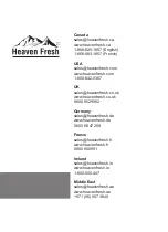 Preview for 12 page of Heaven Fresh HF 20 Instruction Manual