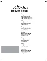 Preview for 20 page of Heaven Fresh NaturoPure HF 3022 Deluxe Instruction Manual